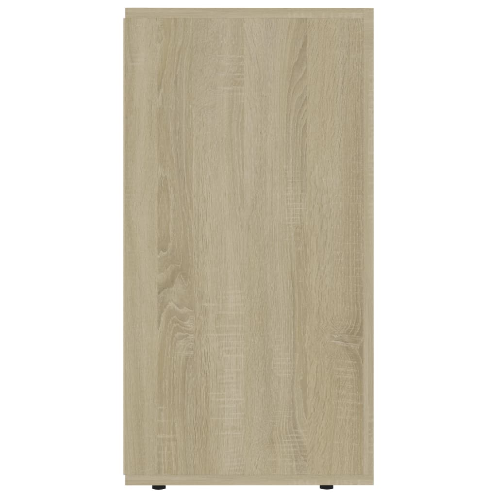 vidaXL Sideboard Weiß Sonoma-Eiche 120x36x69 cm Holzwerkstoff