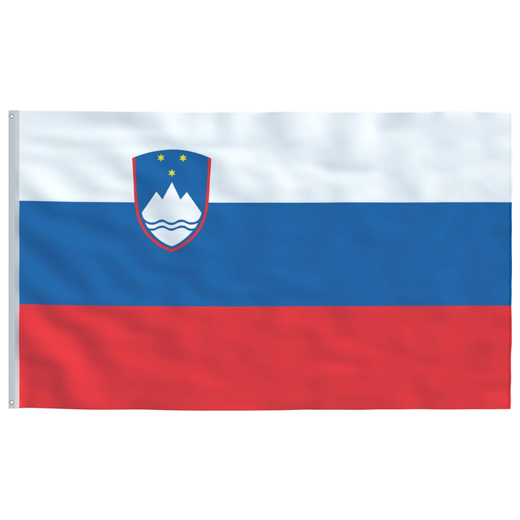 vidaXL Flagge Sloweniens und Mast Aluminium 6 m