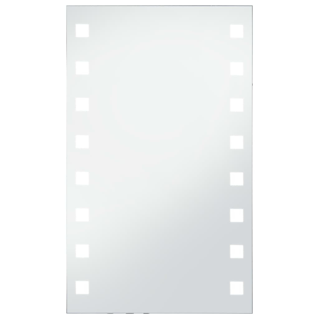 vidaXL Badezimmer-Wandspiegel mit LEDs 60x100 cm