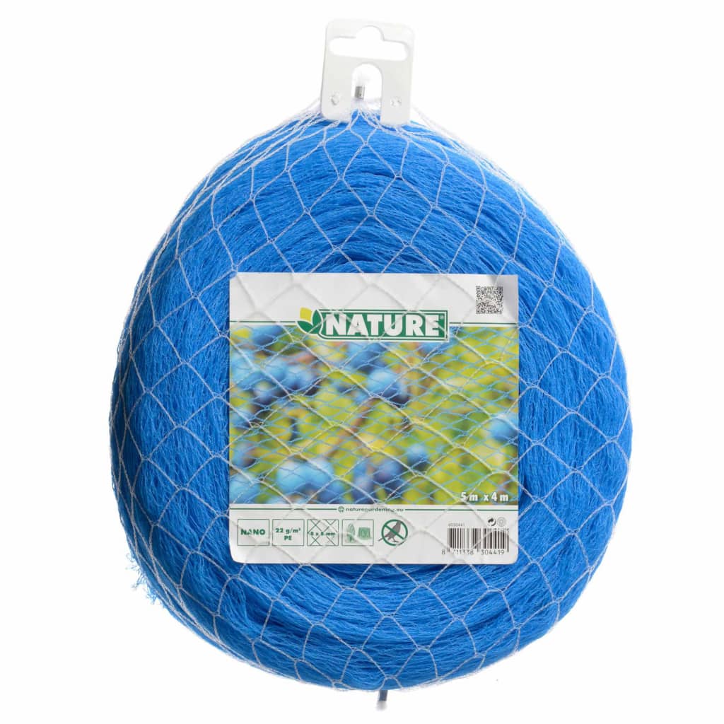 Nature Vogelschutznetz Nano 10 x 4 m Blau