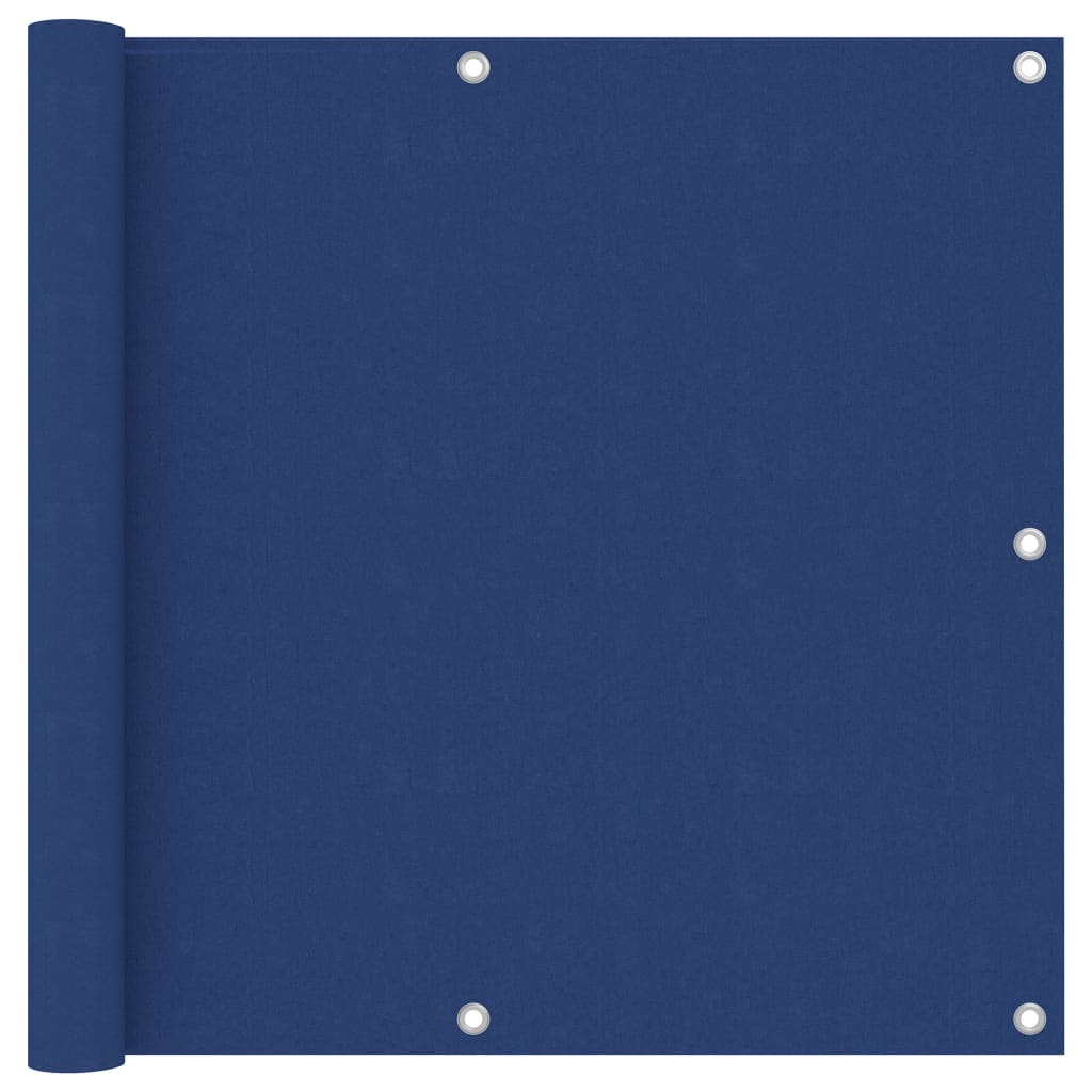vidaXL Balkon-Sichtschutz Blau 90x400 cm Oxford-Gewebe
