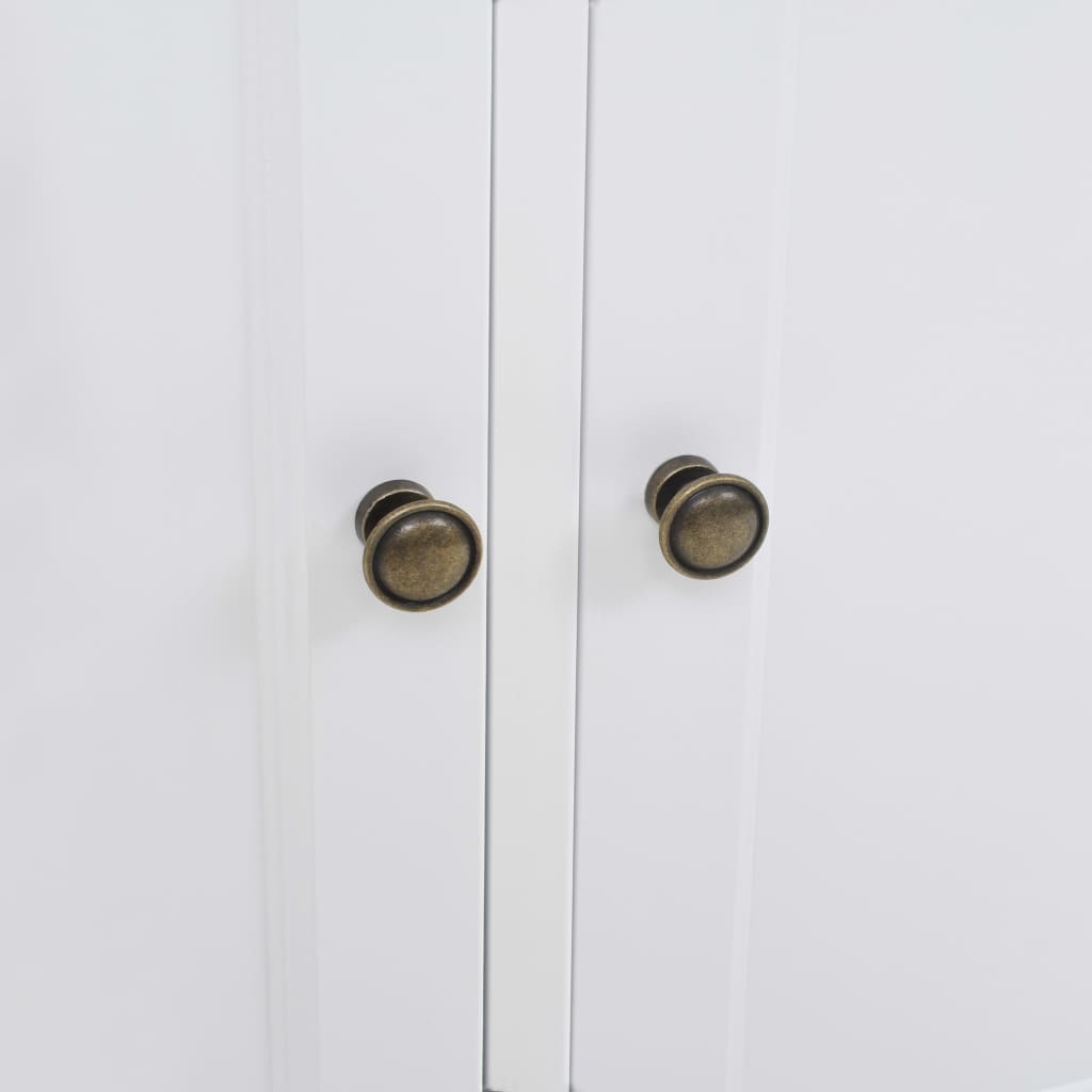 vidaXL Sideboard mit 3 Türen MDF und Kiefernholz 105x35x77,5 cm