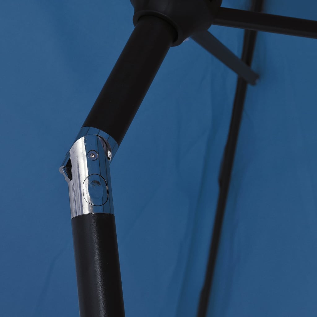 vidaXL Sonnenschirm mit Metall-Mast 300 cm Azurblau