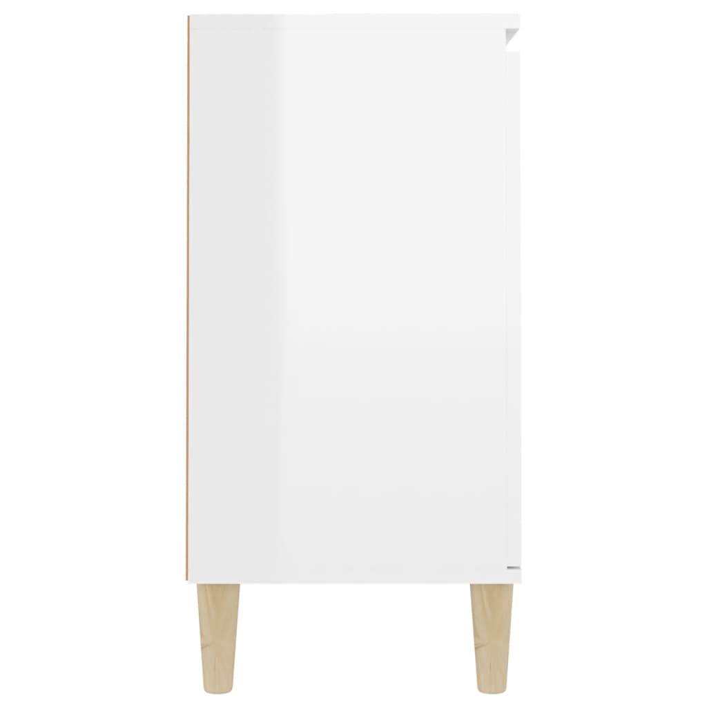vidaXL Sideboard Hochglanz-Weiß 103,5x35x70 cm Holzwerkstoff