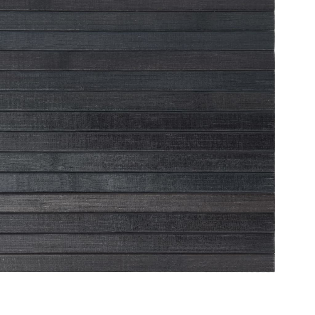 vidaXL Teppich Rechteckig Grau 60x300 cm Bambus