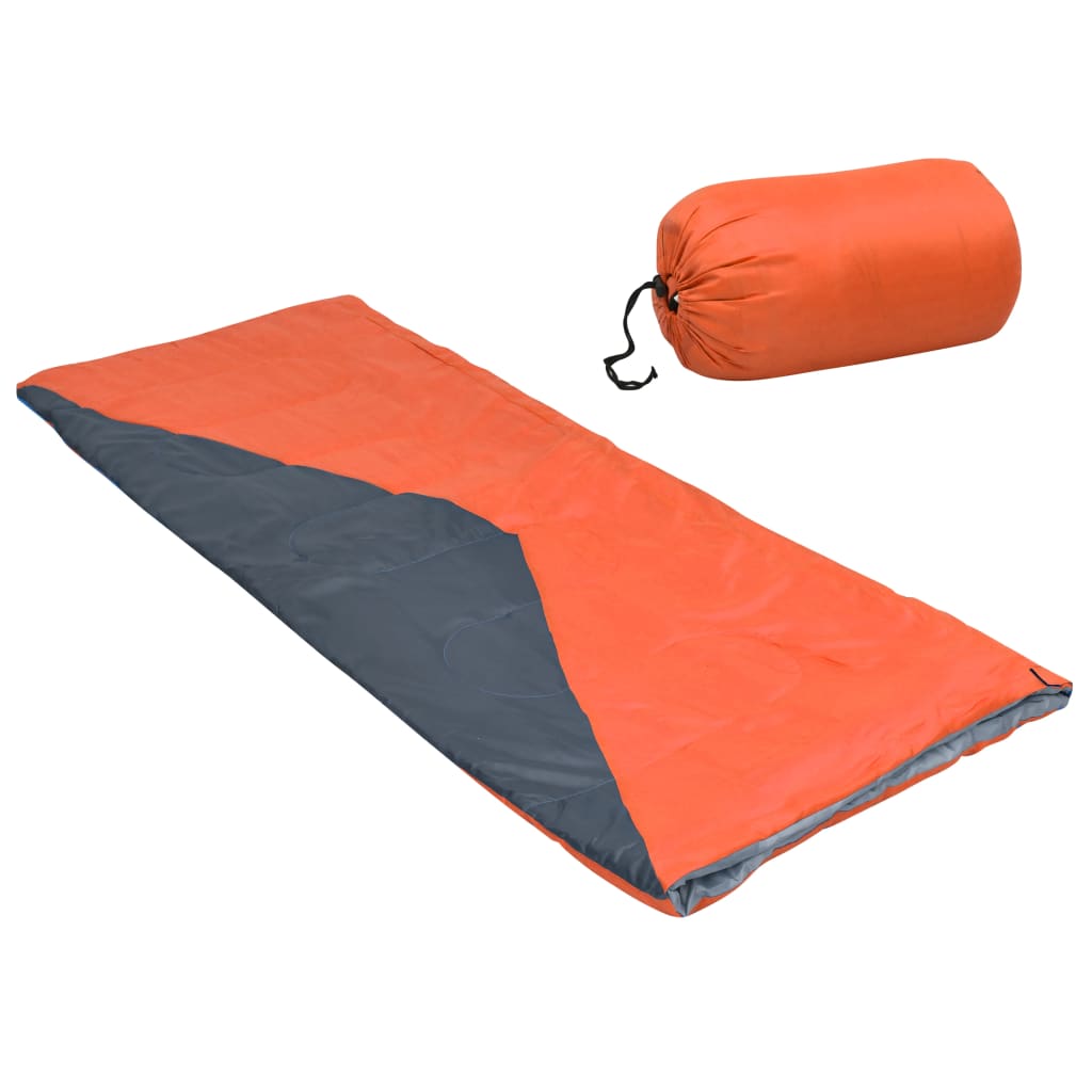 vidaXL Leichte Umschlag-Schlafsäcke 2 Stk. Orange 1100g 10°C