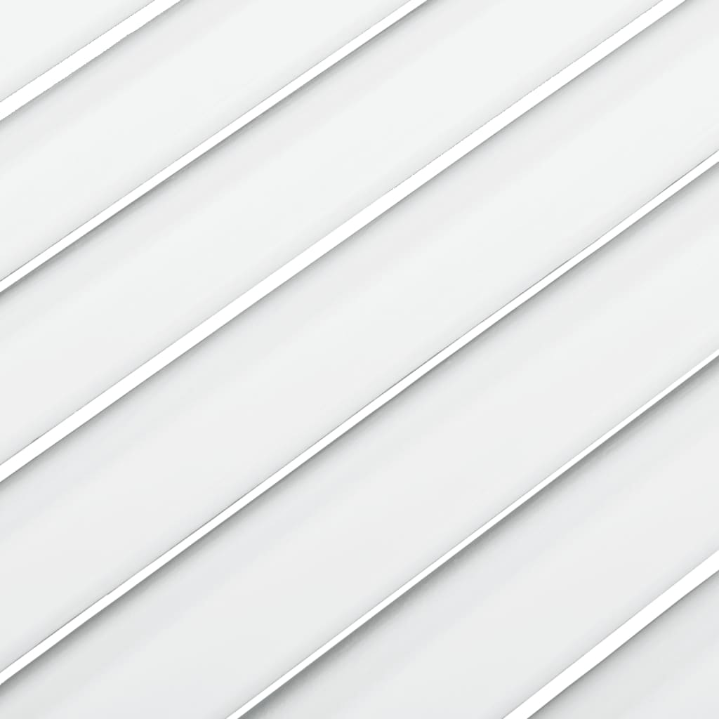 vidaXL Schranktür Lamellen-Design Weiß 39,5x49,4 cm Massivholz Kiefer