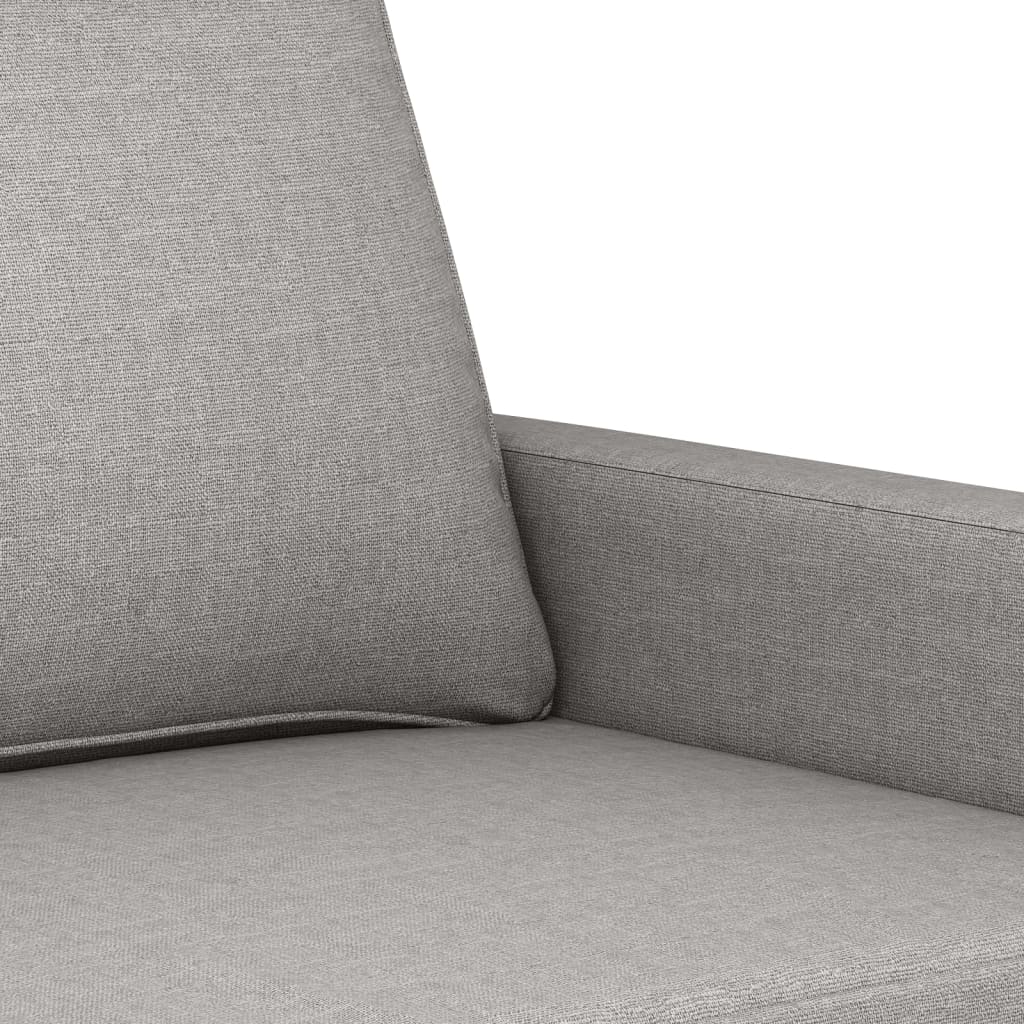 vidaXL 2-Sitzer-Sofa Hellgrau 140 cm Stoff