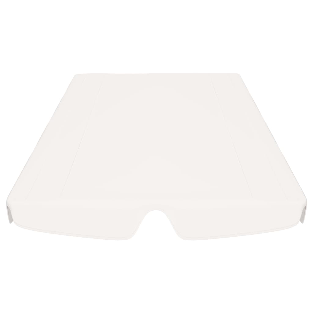 vidaXL Ersatzdach für Hollywoodschaukel Weiß 150/130x105/70 cm