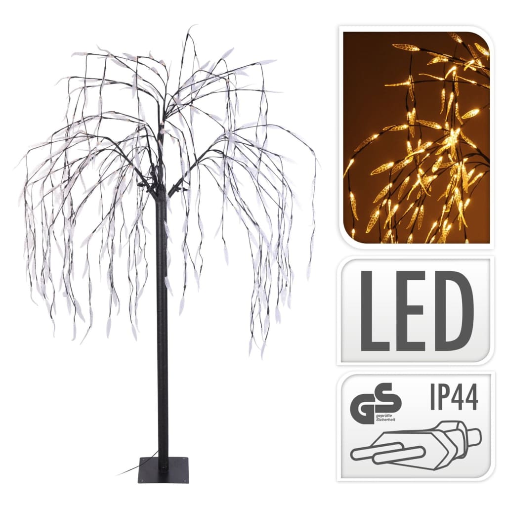 Ambiance Weihnachtsbaum Trauerweide-Optik mit 400 LEDs 180 cm