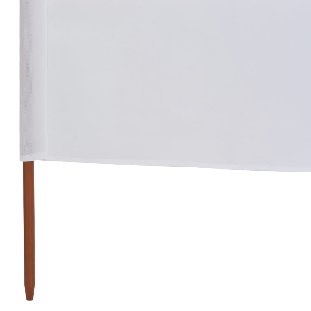 vidaXL 6-teiliges Windschutzgewebe 800 x 80 cm Weiß