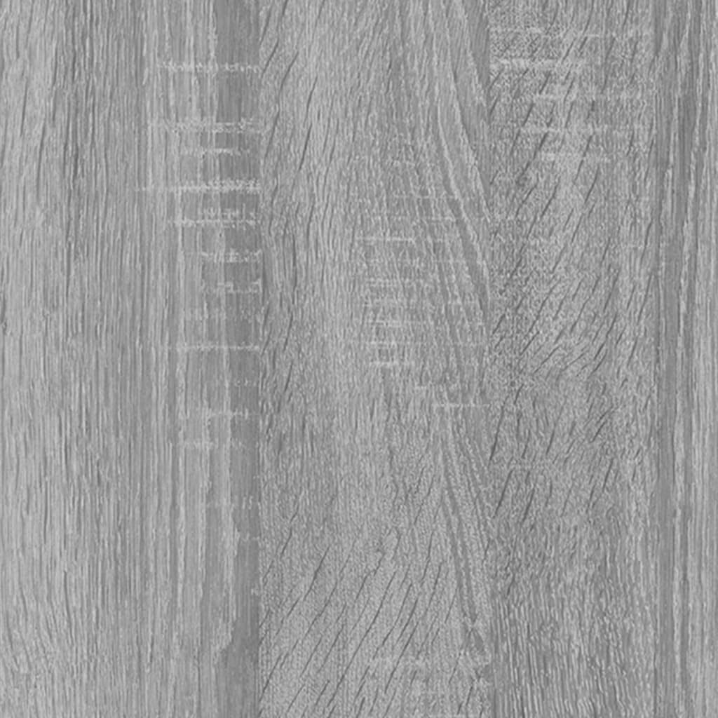 vidaXL Badezimmerschrank Grau Sonoma 30x30x183,5 cm Holzwerkstoff