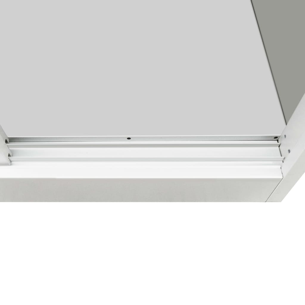vidaXL Büroschrank mit Schiebetüren Metall 90 x 40 x 90 cm Grau