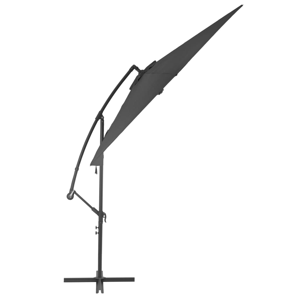 vidaXL Ampelschirm mit Alu-Mast 300 cm Anthrazit