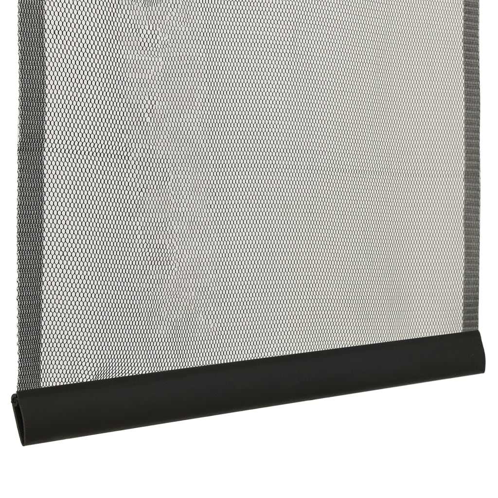 vidaXL Insektenschutz für Türen 5-tlg. Netzvorhang Schwarz 120x240 cm