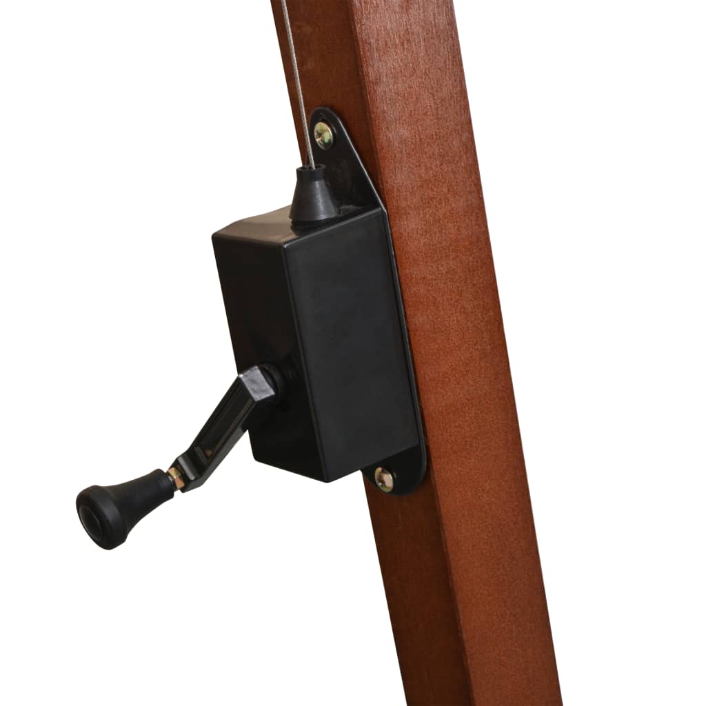 vidaXL Ampelschirm mit Mast Terracotta-Rot 3x3 m Massivholz Tanne