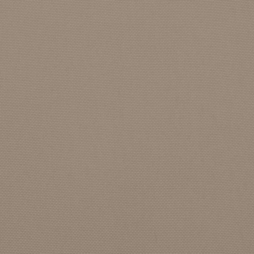 vidaXL Palettenkissen Taupe 60x60x6 cm Oxford-Gewebe