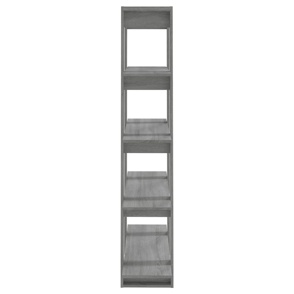 vidaXL Bücherregal/Raumteiler Grau Sonoma 100×30×160 cm