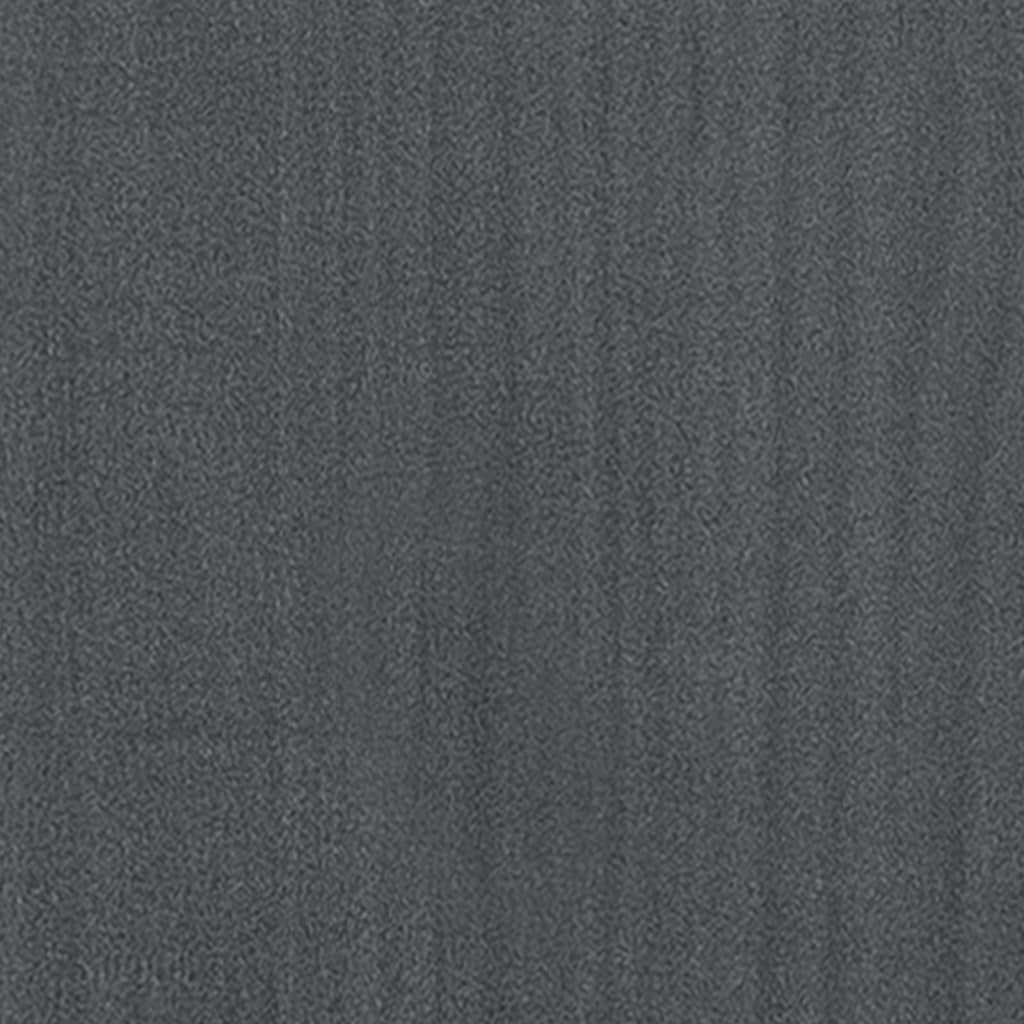 vidaXL Massivholzbett Grau 180x200 cm