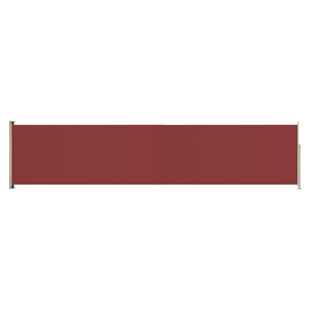 vidaXL Seitenmarkise Ausziehbar 140x600 cm Rot