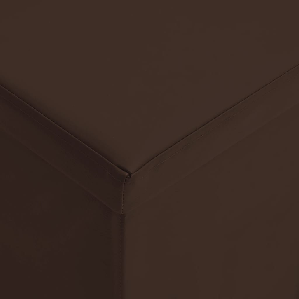 vidaXL Faltbare Sitzbank mit Stauraum Braun PVC