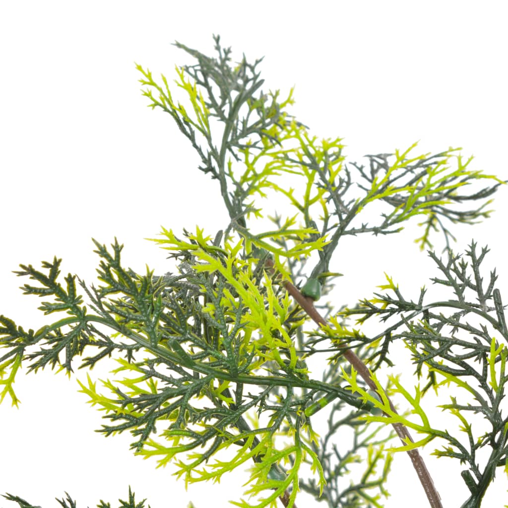 vidaXL Künstliche Pflanze Zypresse mit Topf Grün 120 cm