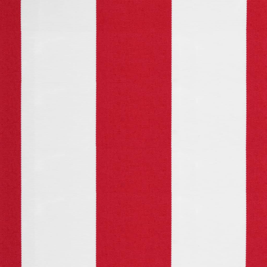 vidaXL Markisenbespannung Rot und Weiß Gestreift 5x3,5 m