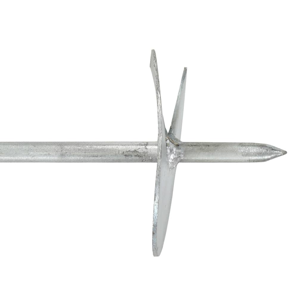 vidaXL Erdanker 6 Stk. 10×60 cm Verzinktes Metall