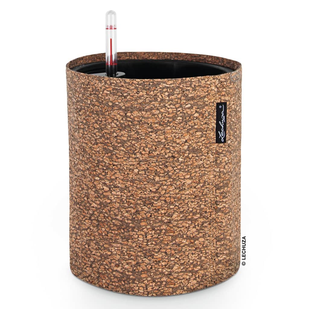 LECHUZA Pflanzgefäß TRENDCOVER 23 Cork ALL-IN-ONE Natur Dunkel