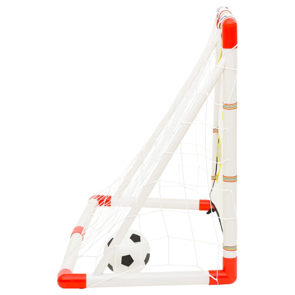 vidaXL Fußballtor-Set mit Torwand 120x51x77,5 cm