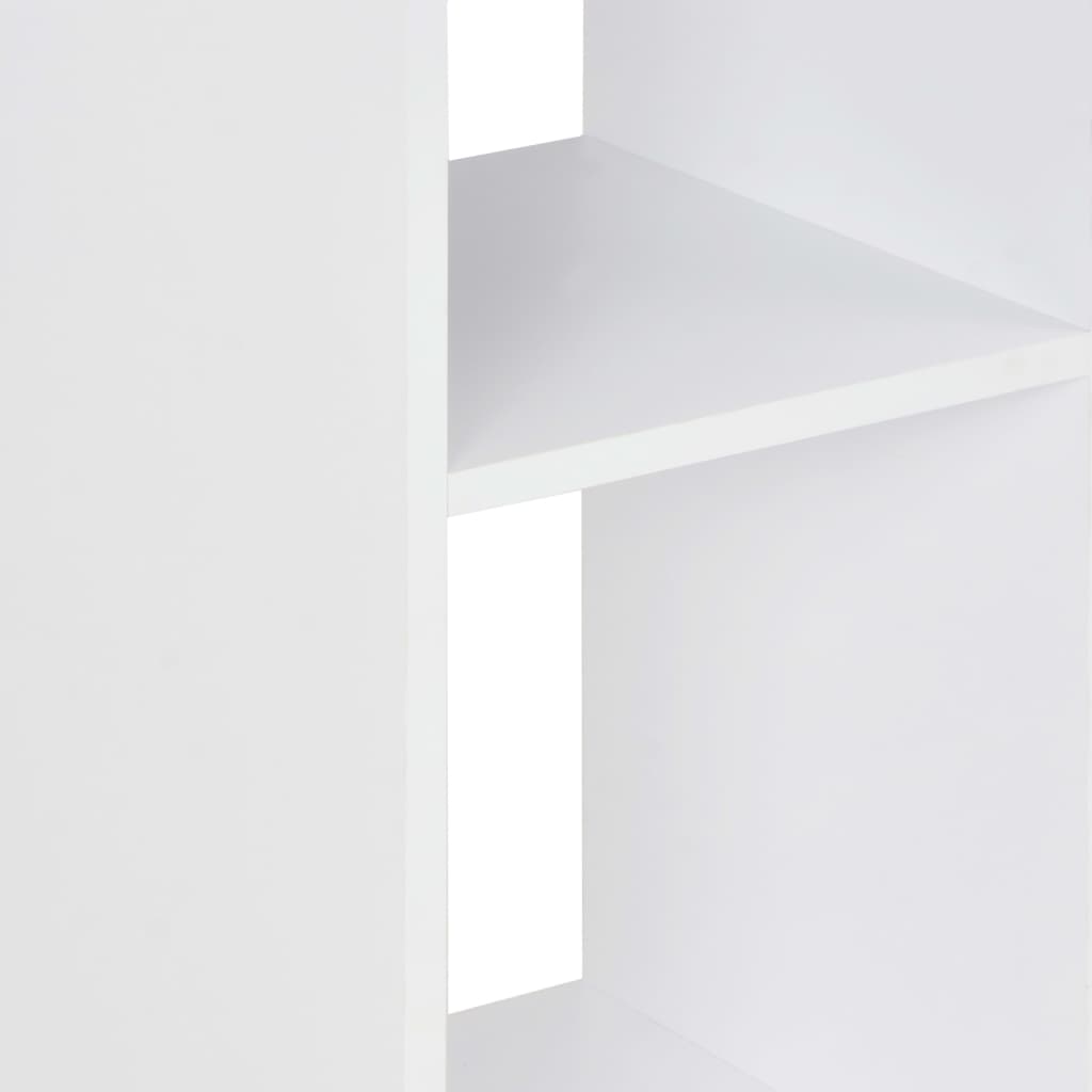 vidaXL Bartisch Weiß und Beton 60x60x110 cm