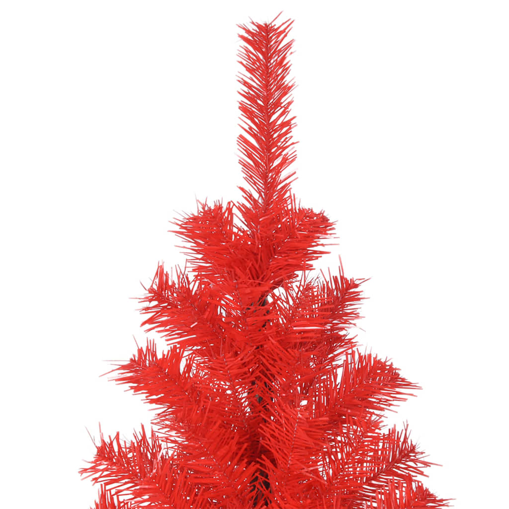 vidaXL Künstlicher Weihnachtsbaum mit Ständer Rot 180 cm PVC