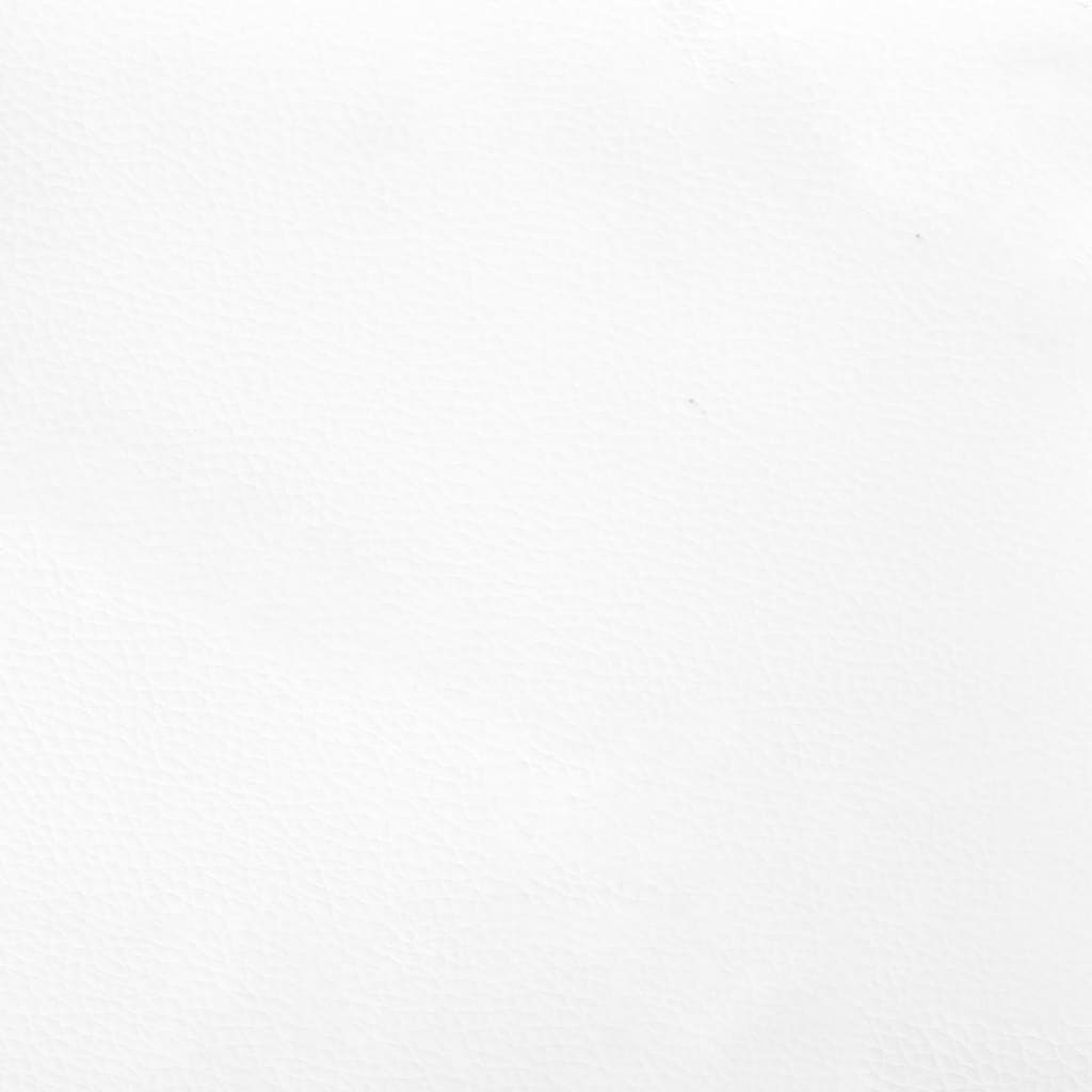 vidaXL Kopfteil Weiß 100x5x78/88 cm Kunstleder