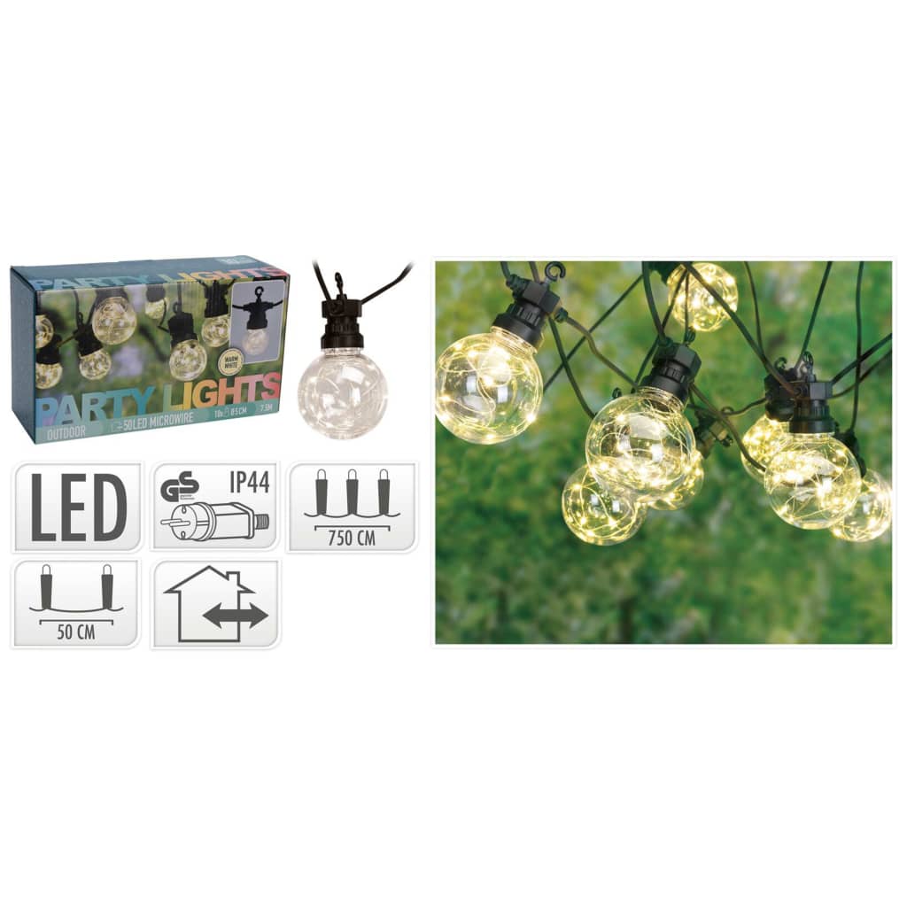 ProGarden LED-Lichterkette für Party und Garten 80 Lampen