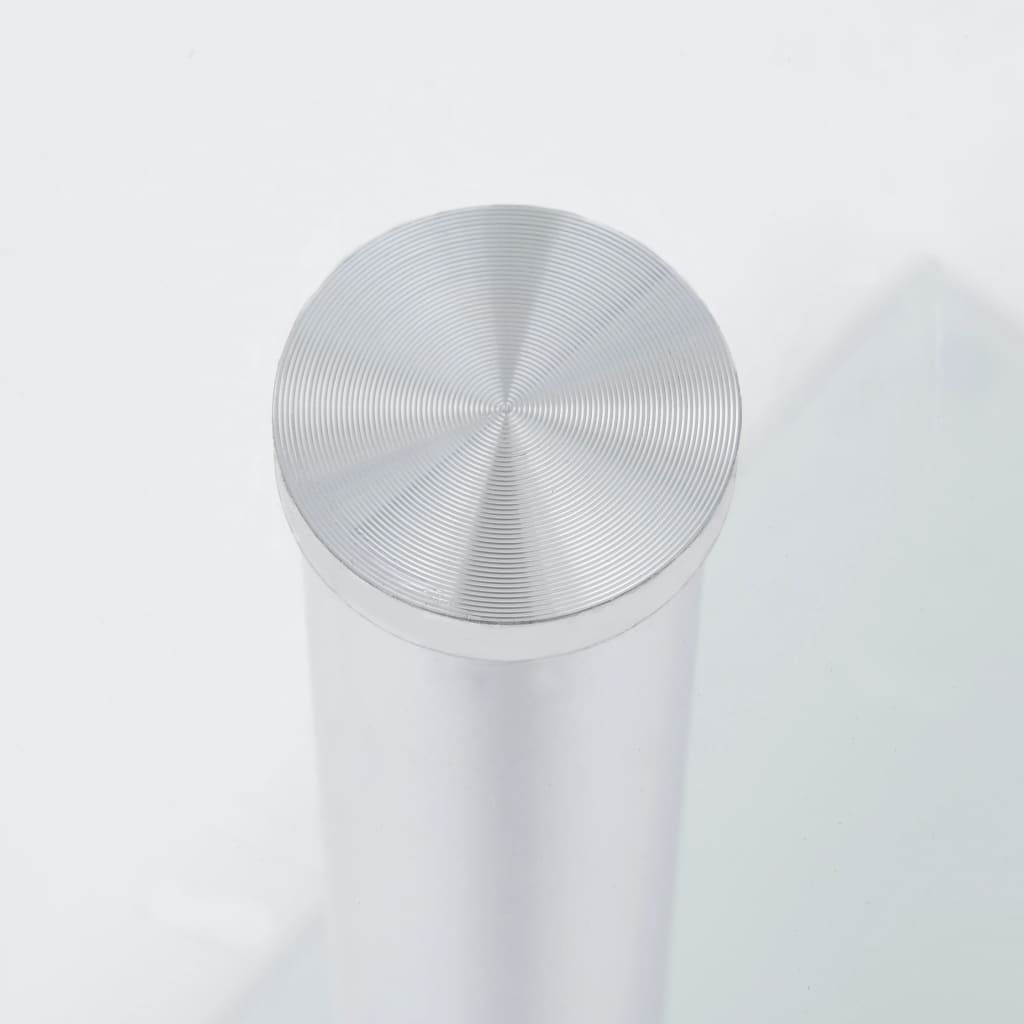 vidaXL Beistelltisch U-Form Transparent 45x30x58 cm Hartglas