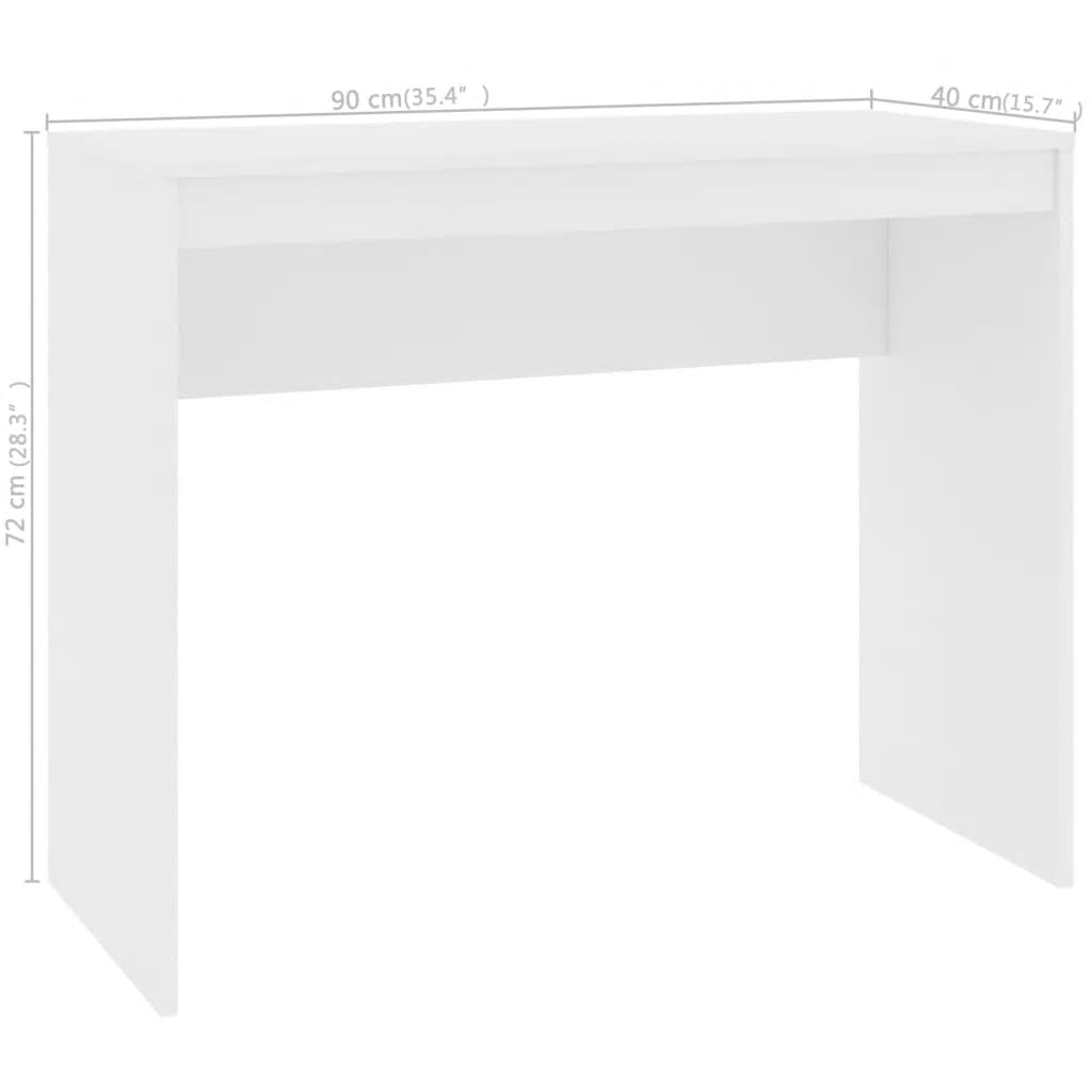 vidaXL Schreibtisch Weiß 90×40×72 cm Holzwerkstoff