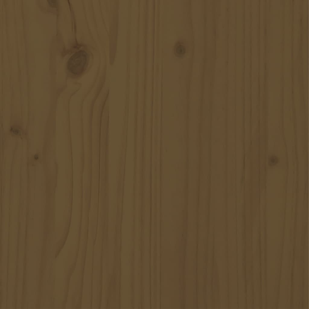 vidaXL Massivholzbett Kiefer 90x190 cm Honigbraun 3FT Single