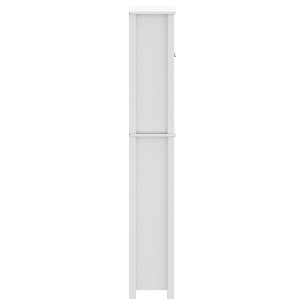 vidaXL Toilettenschrank BERG Weiß 60x27x164,5 cm Massivholz