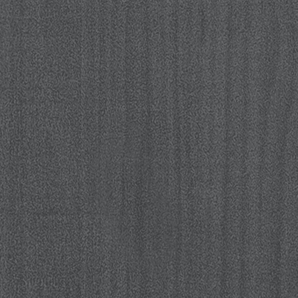 vidaXL Pflanzkübel Grau 50x50x50 cm Massivholz Kiefer