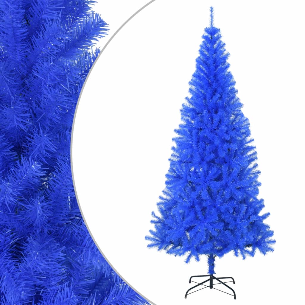 vidaXL Künstlicher Weihnachtsbaum mit Ständer Blau 180 cm PVC