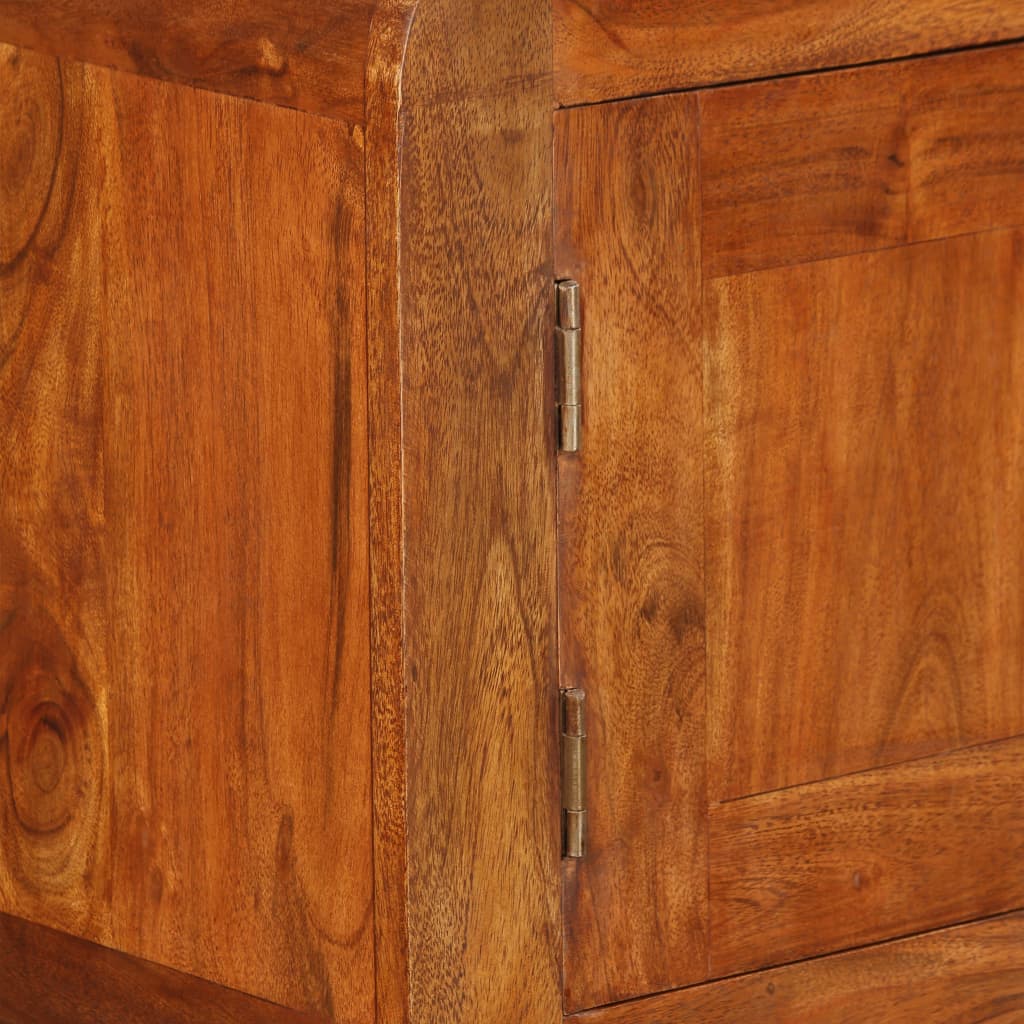 vidaXL Sideboard Massivholz mit Honigfarbenem Finish 120x30x75 cm
