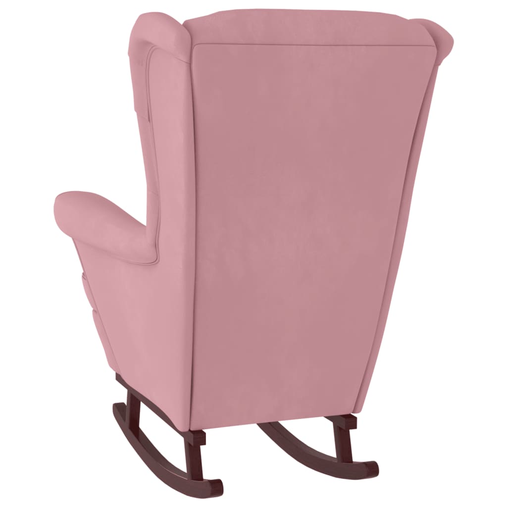 Homescapes Lyla Plissee-Hocker, Rund, Mauve – 41x40 Cm, Samtbezug, Mit Holzbeinen, Vielseitiger Deko-Hocker