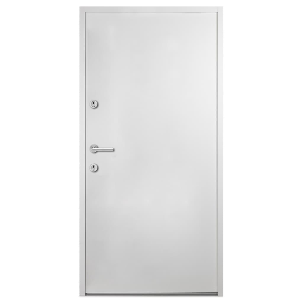 vidaXL Haustür Aluminium Weiß 100x200 cm