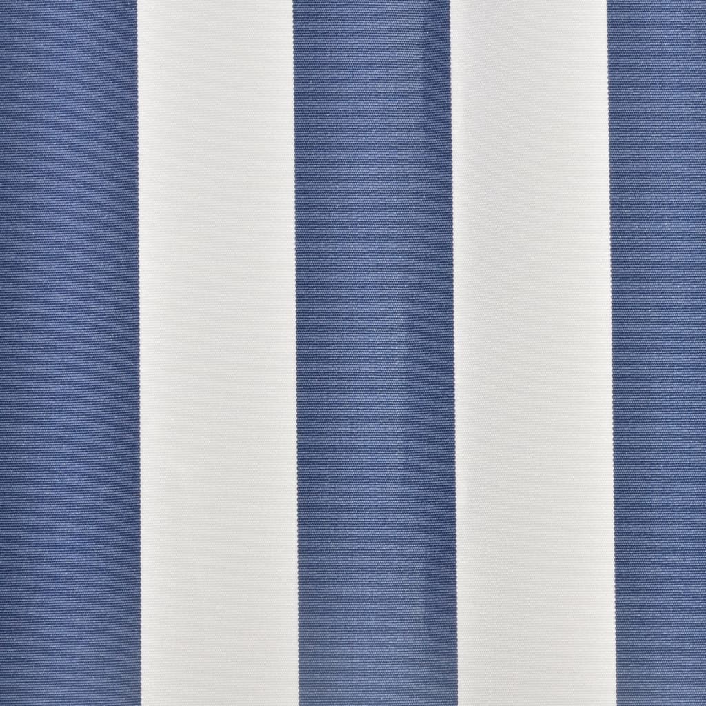 vidaXL Markisenbespannung Canvas Blau & Weiß 500x300 cm