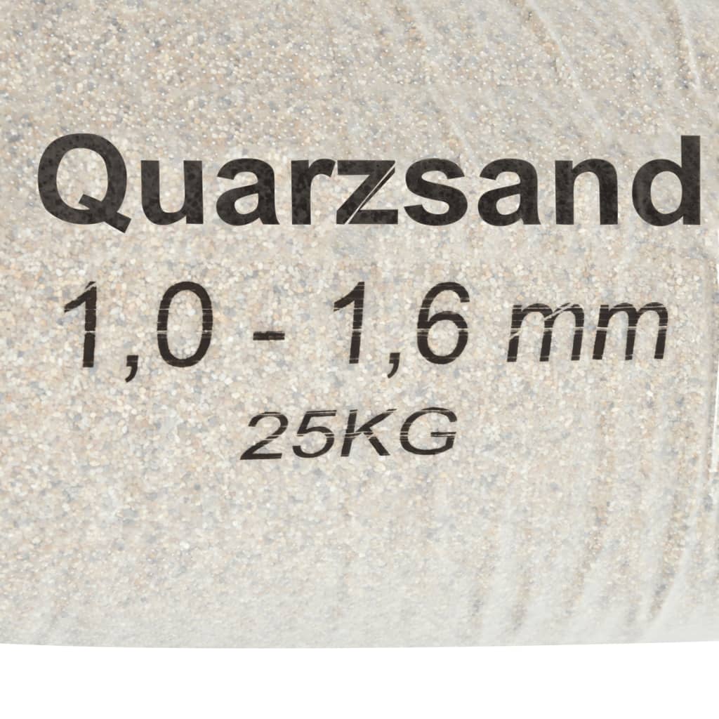 vidaXL Filtersand 25 kg 1,0-1,6 mm