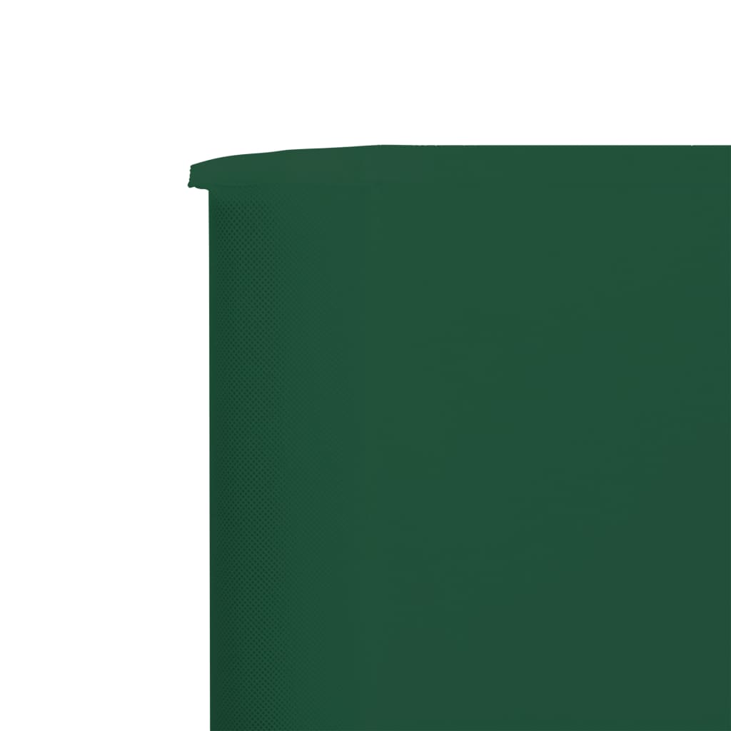 vidaXL 9-teiliges Windschutzgewebe 1200 x 80 cm Grün