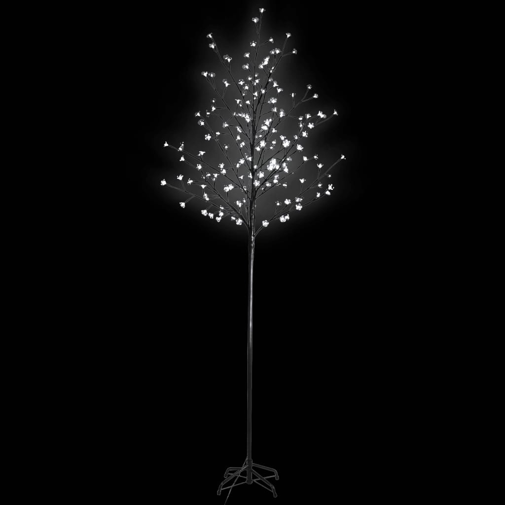 vidaXL Weihnachtsbaum LED Weißes Licht Kirschblüte 180 cm