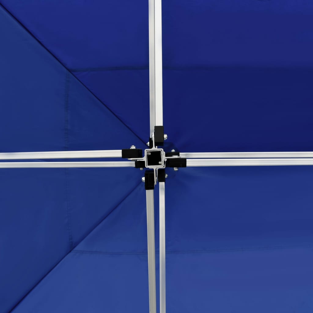 vidaXL Profi-Partyzelt Faltbar mit Wänden Aluminium 4,5x3 m Blau