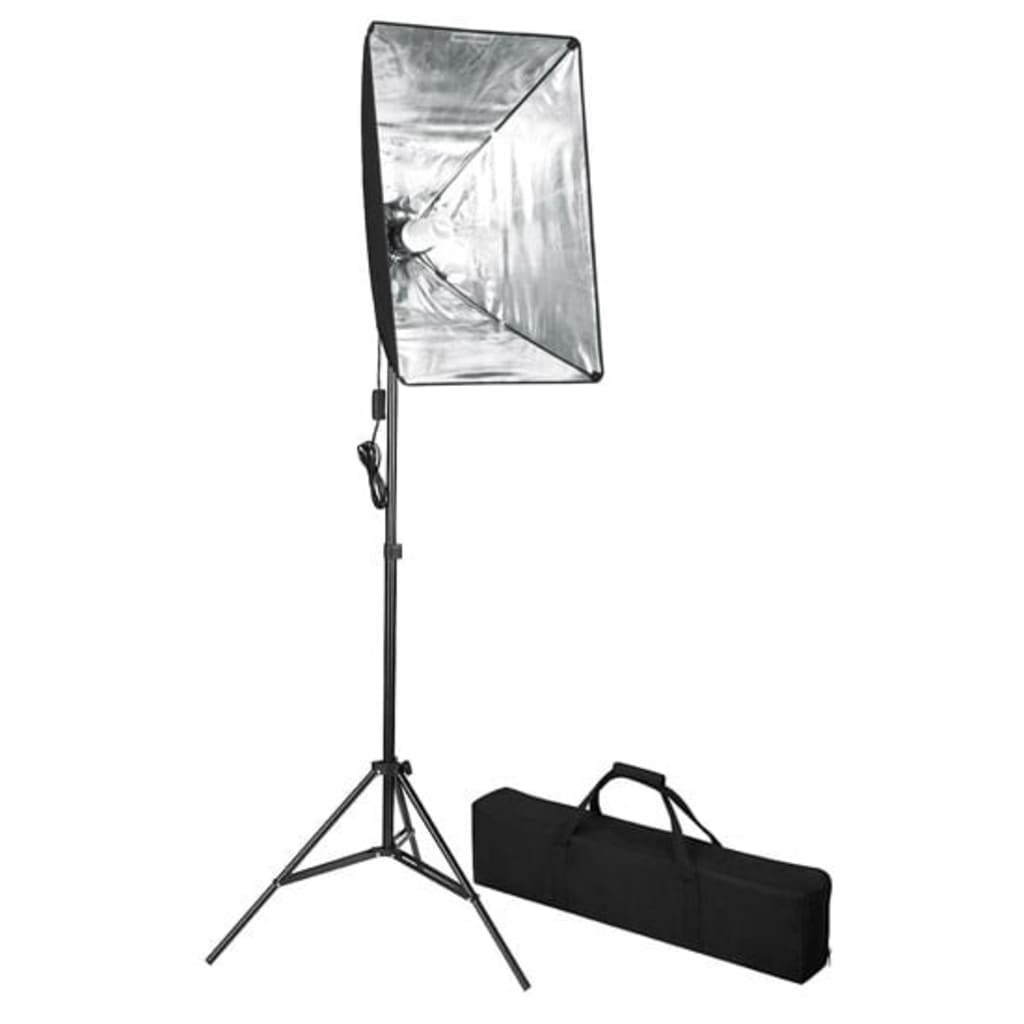 vidaXL Fotostudio Softbox Beleuchtungs-Kit mit Aufnahmetisch