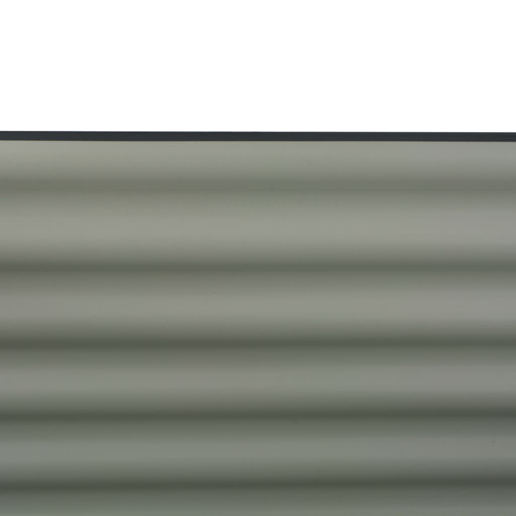vidaXL Garten-Hochbeet 160x80x81 cm Verzinkter Stahl Grau